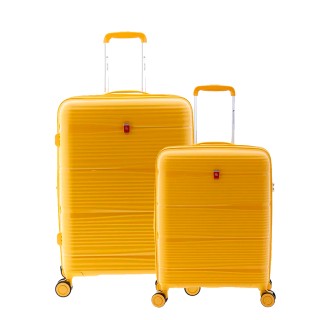 Suitcase set Gladiator Bionic 55/65 cm yellow