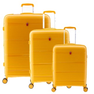 Suitcase set Gladiator Bionic 55/65/76 cm yellow