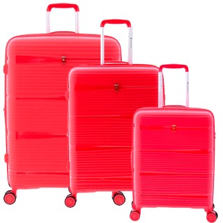 Suitcase set Gladiator Bionic 55/65/76 cm red