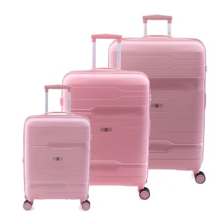 Set valigie Gladiator Boxe 55/67/77 cm rosa