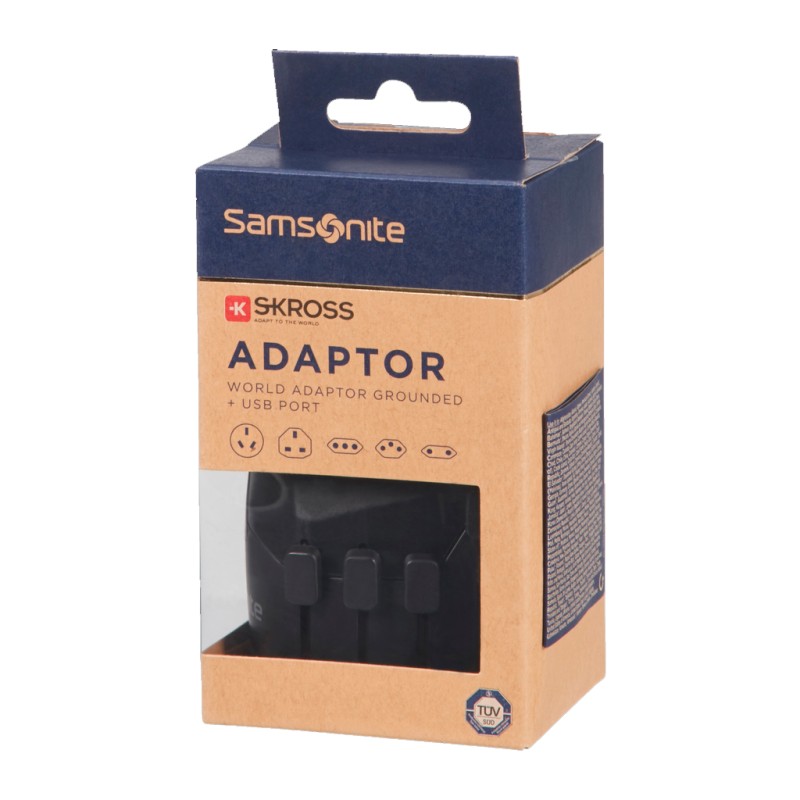 Sus Maletas - Adaptador Universal con toma de tierra + USB