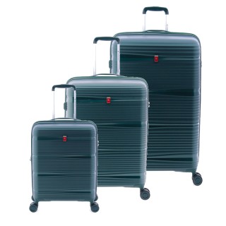 Suitcase set Gladiator Bionic 55/65/76 cm dark green