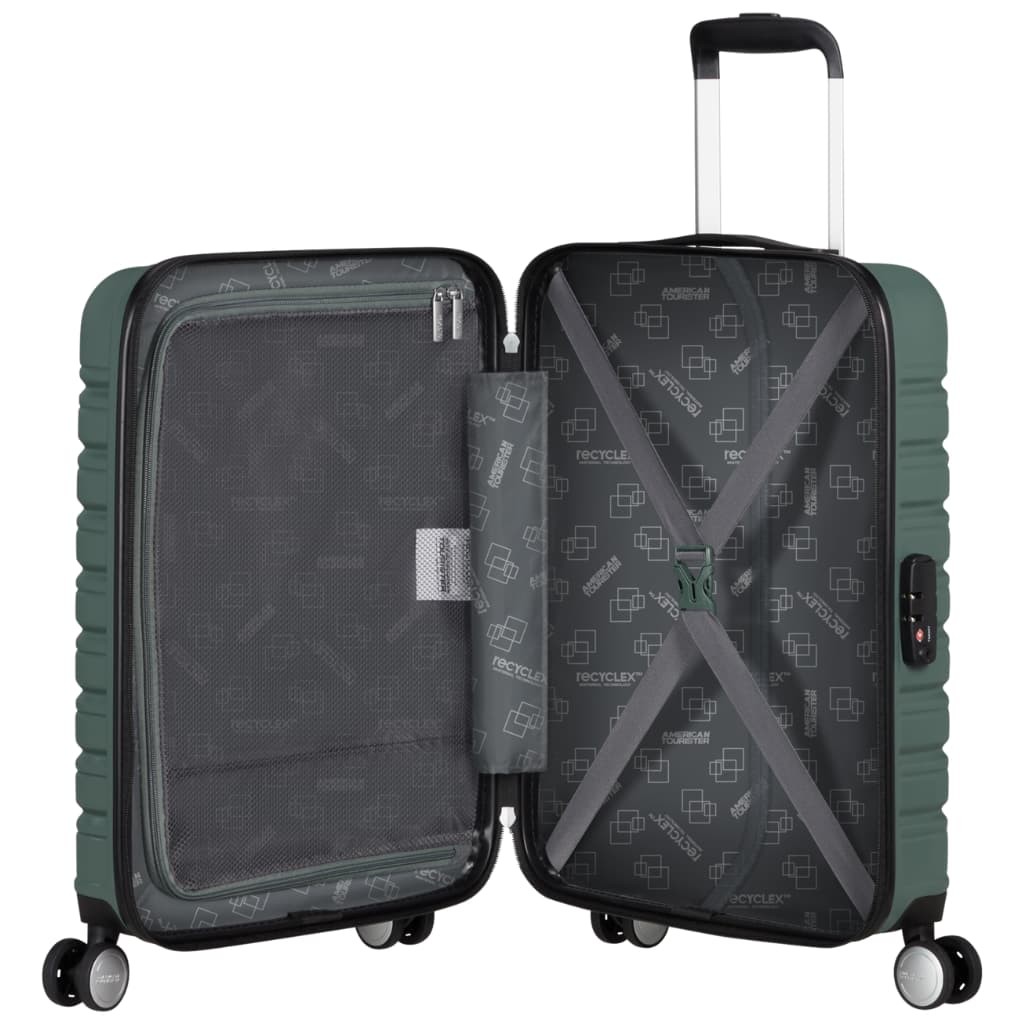 American Tourister Flashline Trousse De Beauté 36 Cm Noire Shadow Black - Élégante Et Spacieuse Pour Vos Voyages