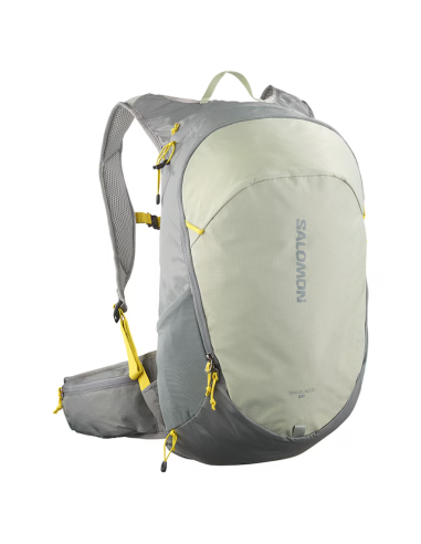 Mochila de caminhada Salomon TRAILBLAZER 20 na cor verde-sálvia