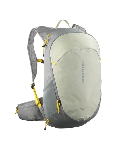 Mochila de caminhada Salomon TRAILBLAZER 20 na cor verde-sálvia