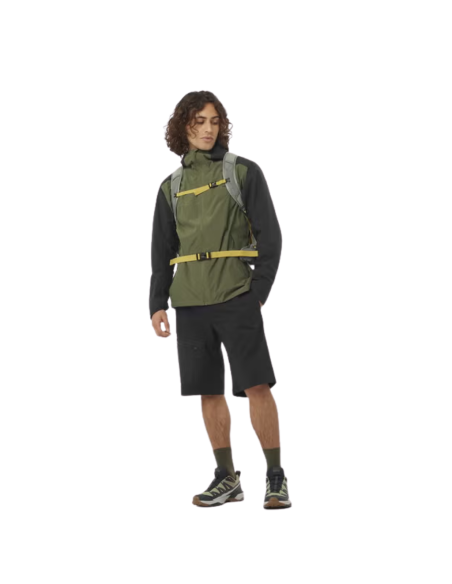 Mochila de caminhada Salomon TRAILBLAZER 20 na cor verde-sálvia