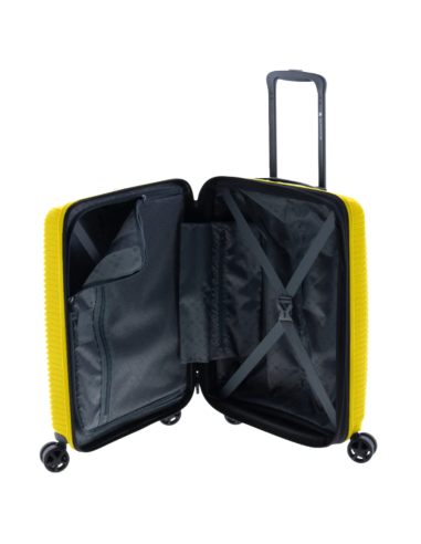 maleta cabina Gladiator Vincent 55 amarilla vista interna