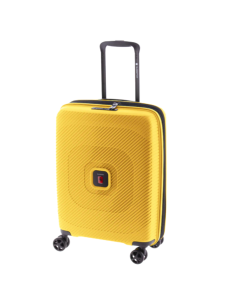 maleta cabina Gladiator Vincent 55 amarilla vista frontal