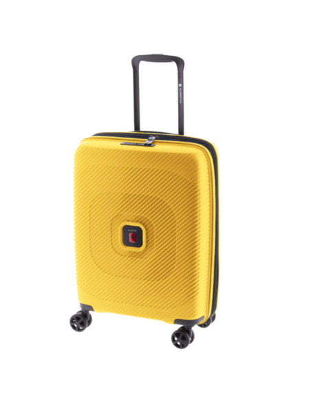 maleta cabina Gladiator Vincent 55 amarilla vista frontal