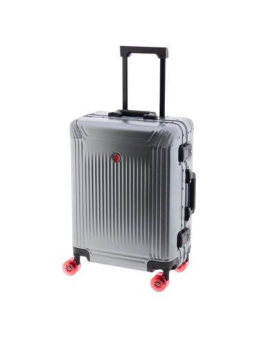 maleta cabina Gladiator Luma 55 aluminio vista frontal