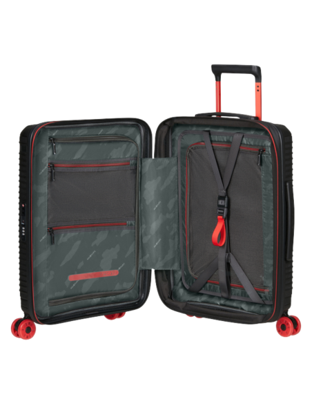 mala cabine Samsonite Prodiver 55 preta vista interna