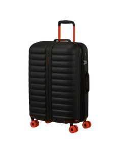mala média American Tourister Neovibe 67 preta vista frontal
