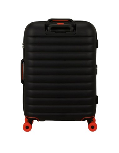 mala média American Tourister Neovibe 67 preta vista trasera