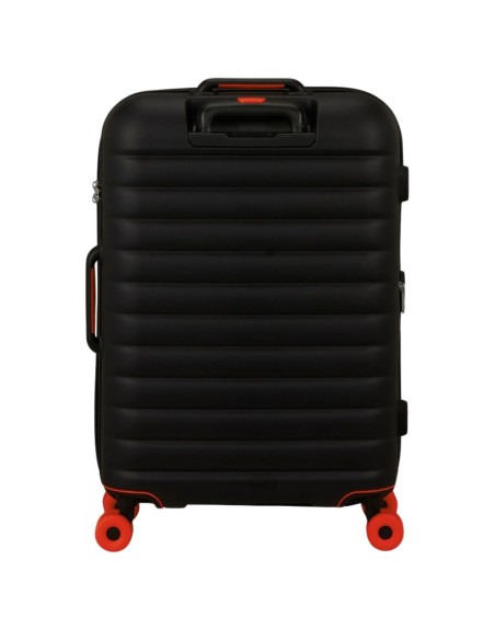 mala média American Tourister Neovibe 67 preta vista trasera
