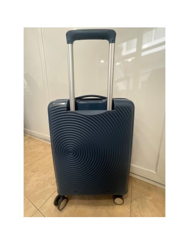 Mala de cabine American Tourister 55 cm, stone, usada, vista traseira