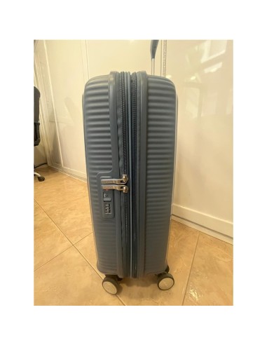 Mala de cabine American Tourister 55 cm, stone, usada, vista lateral