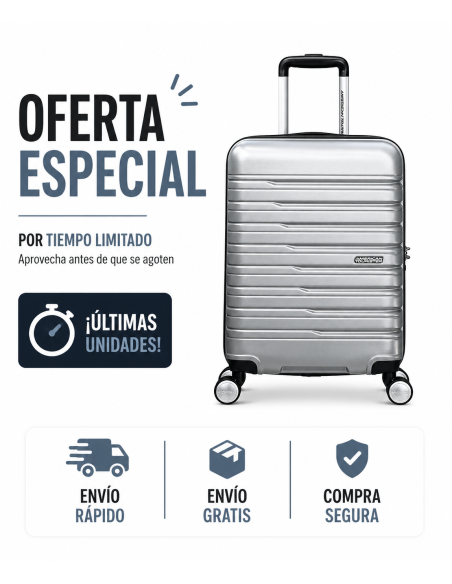 Maleta de Cabina American Tourister Flashline 55 cm: Estilo, Durabilidad y Conveniencia para tus Viajes