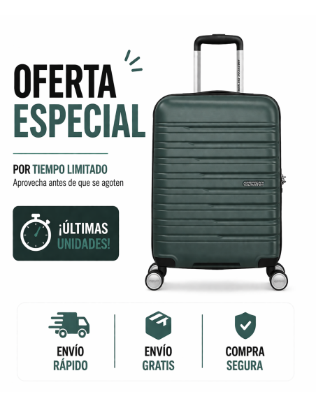 Maleta de Cabina American Tourister Flashline 55 cm: Estilo, Durabilidad y Conveniencia para tus Viajes