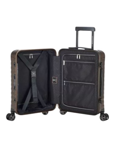 Mala de cabine Roncato UNO AL 55 cm bronze vista interna