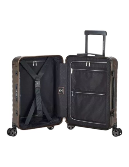 Mala de cabine Roncato UNO AL 55 cm bronze vista interna