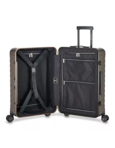 Mala média Roncato UNO AL 68 cm bronze vista interna