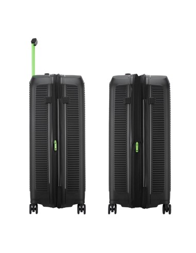 Maleta mediana Roncato ARCADE 67 cm negro vista lateral