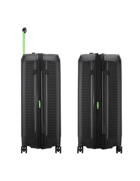 Mala média Roncato ARCADE 78 cm preto vista lateral