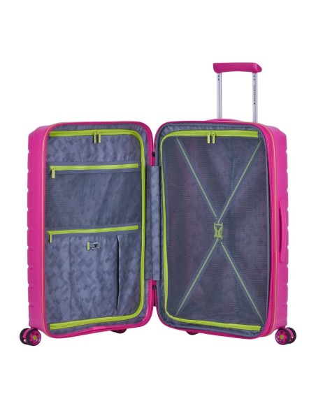 Maleta de cabina Roncato B-FLYING 55 cm fucsia vista interna