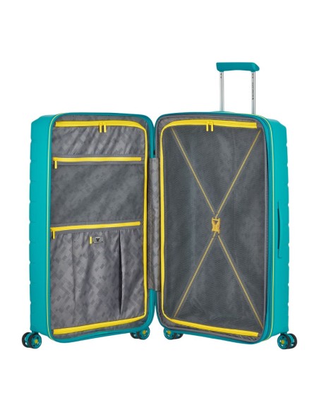 Mala de cabine Roncato B-FLYING 55cm turquesa, vista interna