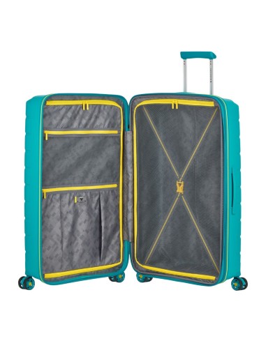 Mala grande Roncato B-FLYING 78 cm turquesa vista interna