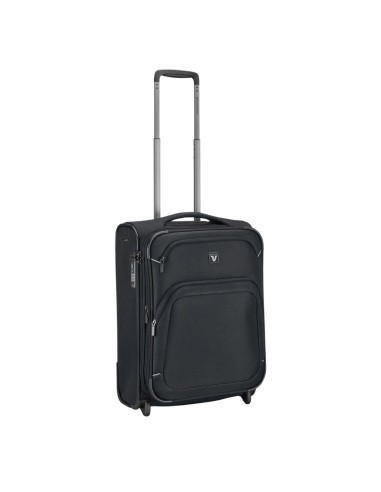 Maleta de cabina Roncato GATEWAY Negra 55 cm vista frontal