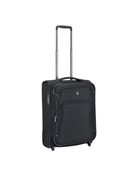 Maleta de cabina Roncato GATEWAY Negra 55 cm vista frontal