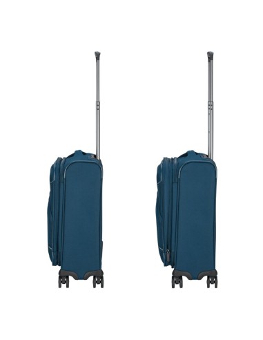 Maleta de cabina Roncato GATEWAY 55 cm azul vista lateral
