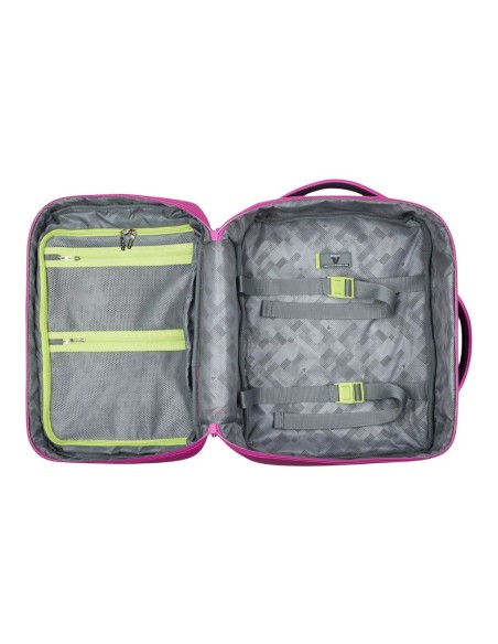 Mochila de cabine Roncato Wanderline 40 cm Fucsia vista interna