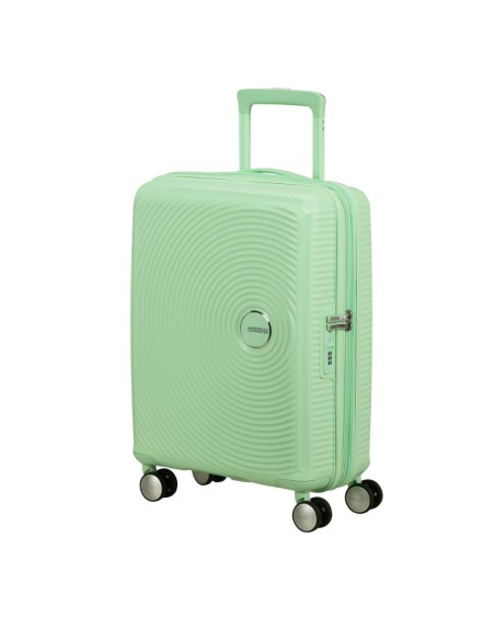 Maleta de cabina American Tourister Soundbox Pastel green, vista frontal