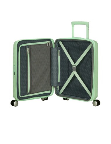 Maleta de cabina American Tourister Soundbox Pastel green, interior