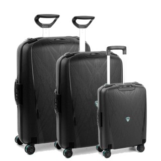 Roncato Light 55/68/75 cm black suitcase set